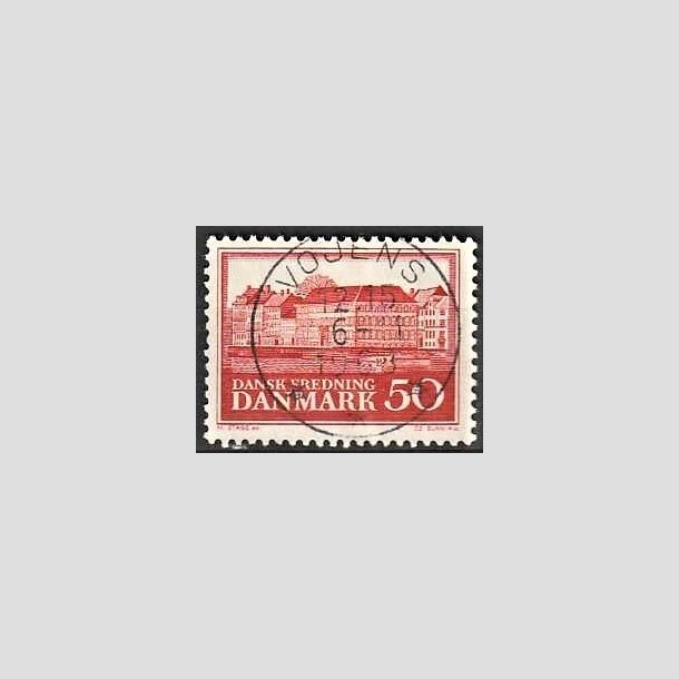 FRIMRKER DANMARK | 1966 - AFA 445F - Fredningsserie Assistenshuset - 50 re rd flour - Pragt Stemplet