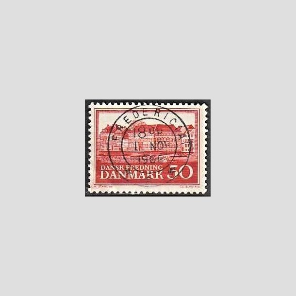 FRIMRKER DANMARK | 1966 - AFA 445F - Fredningsserie Assistenshuset - 50 re rd flour - Pragt Stemplet Fredericia