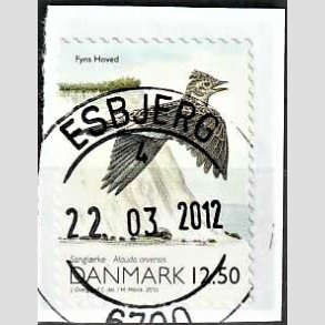 FRIMRKER DANMARK | 2010 - AFA 1602 - Danmarks natur - 12,50 Kr. flerfarvet p klip - Pragt Stemplet