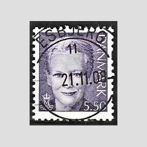 FRIMRKER DANMARK | 2000 - AFA 1247 - Dronning Margrethe II - 5,50 kr. violet - Pragt Stemplet Esbjerg