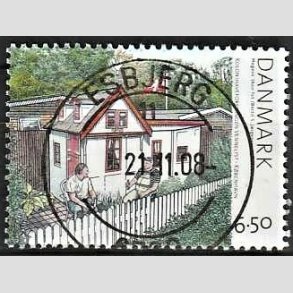 FRIM�RKER DANMARK | 2008 - AFA 1549 - Kolonihaver - 6,50 Kr. flerfarvet - Pragt Stemplet