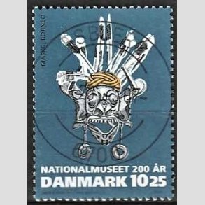 FRIM�RKER DANMARK | 2007 - AFA 1504 - Nationalmuseet 200 �r. - 10,25 Kr. flerfarvet - Pragt Stemplet