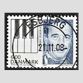 FRIM�RKER DANMARK | 2007 - AFA 1519 - Store danskere I - 6,00 Kr. flerfarvet - Lux Stemplet
