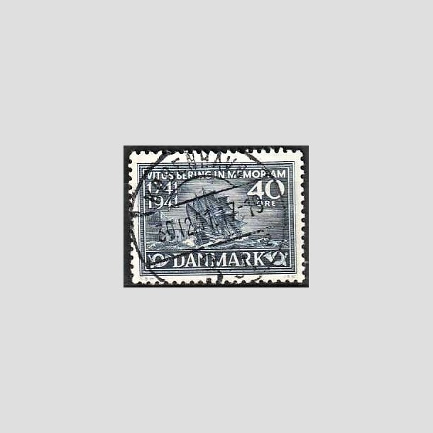 FRIMRKER DANMARK | 1941 - AFA 272 - Vitus Bering 40 re bl - Lux Stemplet