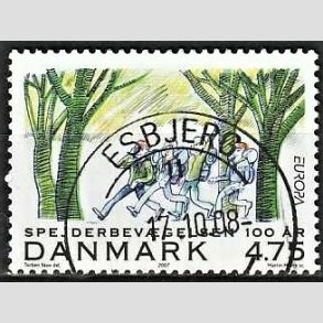 FRIM�RKER DANMARK | 2007 - AFA 1510 - Spejderbev�gelsen - 4,75 Kr. Marchtur - Pragt Stemplet