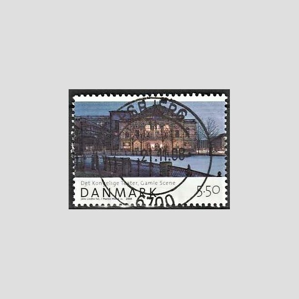 FRIMRKER DANMARK | 2008 - AFA 1526 - Den danske nationalscene - 5,50 Kr. gamle scene - Pragt Stemplet