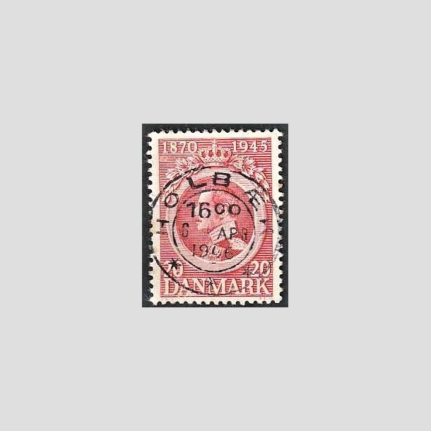 FRIMRKER DANMARK | 1945 - AFA 291 - Chr. X 75 r 20 re rd - Pragt Stemplet Holbk