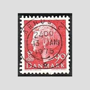 FRIMRKER DANMARK | 1974 - AFA 574 - Dronning Margrethe - 90 re rd - Pragt Stemplet