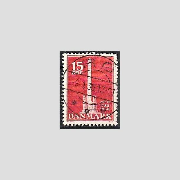 FRIMRKER DANMARK | 1938 - AFA 244 - Stavnsbndet 15 re rd - Lux Stemplet R