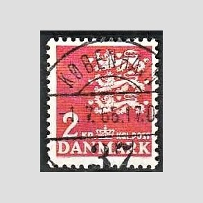 FRIMRKER DANMARK | 1946-47 - AFA 294 - Rigsvben 2 Kr. rd - Lux Stemplet