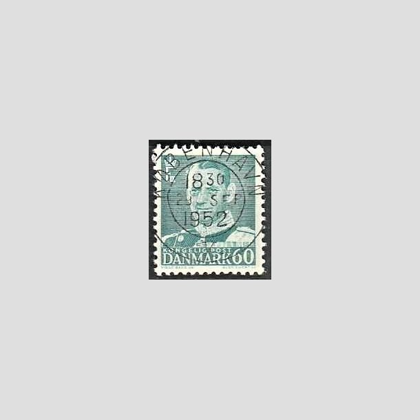 FRIMRKER DANMARK | 1952-53 - AFA 336 - Fr. IX 25 re lysbl - Lux Stemplet