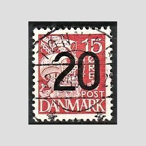 FRIMRKER DANMARK | 1940 - AFA 264 - 20/15 re rd Provisorier - Lux Stemplet