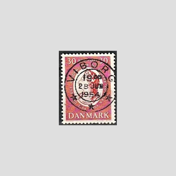 FRIMRKER DANMARK | 1954 - AFA 357 - Kunstakademiet 200 r - 30 re rd - Pragt Stemplet