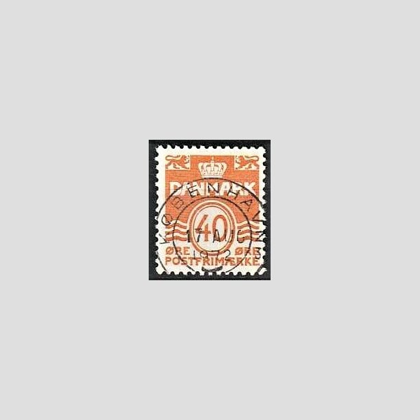 FRIMRKER DANMARK | 1971 - AFA 514 - Blgelinie 40 re orange - Lux Stemplet 