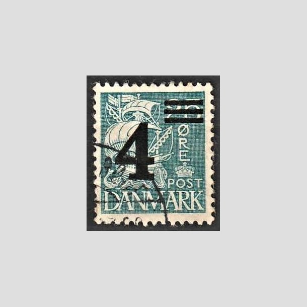 FRIMRKER DANMARK | 1934 - AFA 221 - Provisorier - 4/25 re bl (205) - Alm. god gennemsnitskvalitet - Stemplet (Photo eksempel)