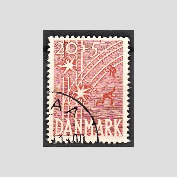 FRIMRKER DANMARK | 1947 - AFA 300 - Modstandsbevgelsen og befrielse - 20 + 5 re rd - Alm. god gennemsnitskvalitet - Stemplet (Photo eksempel)