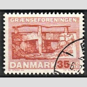 FRIMRKER DANMARK | 1964 - AFA 422F - Grnseforeningen - 35 + 10 re brunrd - Alm. god gennemsnitskvalitet - Stemplet (Photo eksempel)