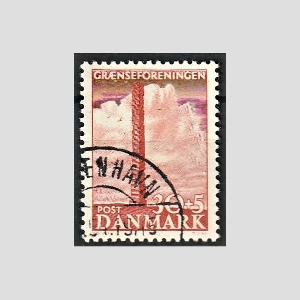 FRIMRKER DANMARK | 1953 - AFA 345 - Skamlingsbanken - 30 + 5 re rd - Alm. god gennemsnitskvalitet - Stemplet (Photo eksempel)
