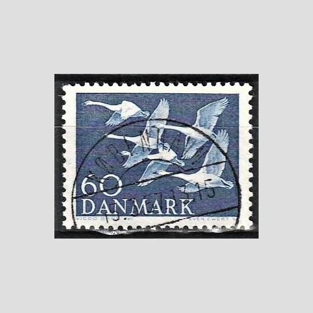 FRIMRKER DANMARK | 1956 - AFA 368 - Nordens svaner - 60 re bl - Lux Stemplet