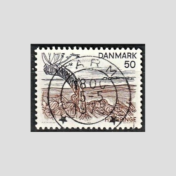 FRIMRKER DANMARK | 1974 - AFA 566 - Landsdelsserie Fyn - 50 re flerfarvet - Pragt Stemplet