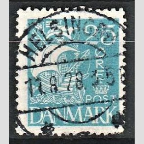 FRIM�RKER DANMARK | 1927 - AFA 171 - Karavel 25 �re bl� - Lux Stemplet