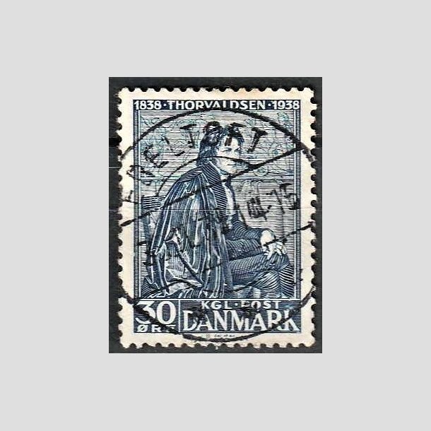 FRIMRKER DANMARK | 1938 - AFA 251 - Thorvaldsen 30 re bl - Lux Stemplet