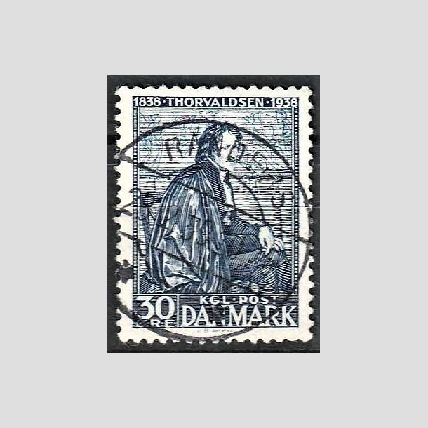 FRIMRKER DANMARK | 1938 - AFA 251 - Thorvaldsen 30 re bl - Lux Stemplet