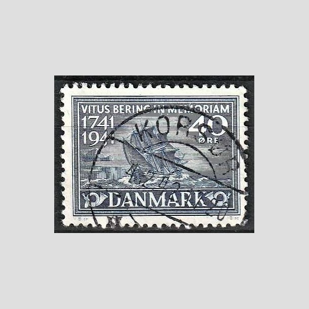 FRIMRKER DANMARK | 1941 - AFA 272 - Vitus Bering 40 re bl - Lux Stemplet