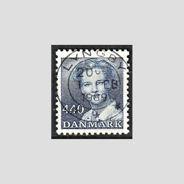 FRIMRKER DANMARK | 1989 - AFA 927 - Dronning Margrethe - 4,40 Kr. bl - Pragt Stemplet