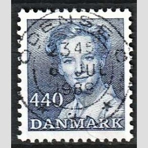 FRIMRKER DANMARK | 1989 - AFA 927 - Dronning Margrethe - 4,40 Kr. bl - Pragt Stemplet