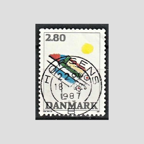 FRIMRKER DANMARK | 1987 - AFA 891 - Kunst - 2,80 Kr. flerfarvet - Pragt Stemplet