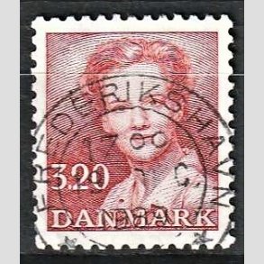 FRIMRKER DANMARK | 1989 - AFA 924 - Dronning Margrethe - 3,20 Kr. rd - Pragt Stemplet Frederikshavn