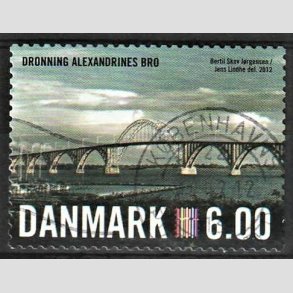 FRIMRKER DANMARK | 2012 - AFA 1689 - Nordia 2012 - 6,00 Kr. flerfarvet - Alm. god gennemsnitskvalitet - Stemplet (Photo eksempel)