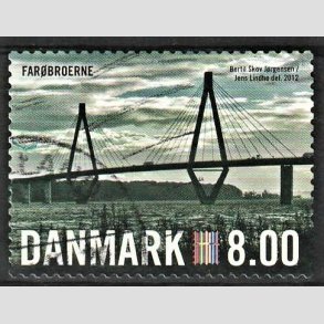 FRIMRKER DANMARK | 2012 - AFA 1690 - Nordia 2012 - 8,00 Kr. flerfarvet - Alm. god gennemsnitskvalitet - Stemplet (Photo eksempel)