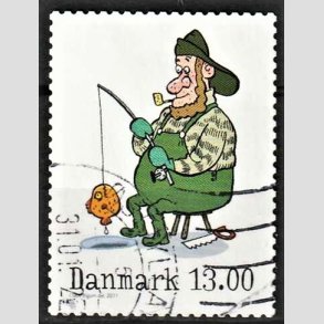 FRIMRKER DANMARK | 2011 - AFA 1685 - Vintereventyr - 13,00 Kr. flerfarvet - Alm. god gennemsnitskvalitet - Stemplet (Photo eksempel)