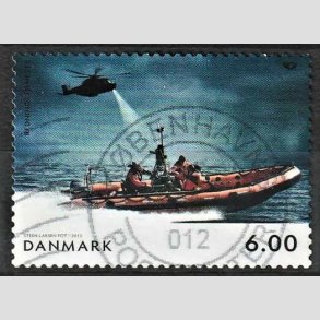 FRIMRKER DANMARK | 2012 - AFA 1698 - Norden ved havet II - 6,00 kr. flerfarvet - Alm. god gennemsnitskvalitet - Stemplet (Photo eksempel)