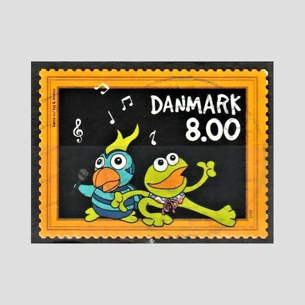 FRIMRKER DANMARK | 2013 - AFA 1735 - Brne-TV - 8,00 kr. flerfarvet - Alm. god gennemsnitskvalitet - Stemplet (Photo eksempel)