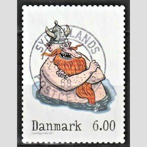 FRIMRKER DANMARK | 2011 - AFA 1682 - Vintereventyr - 6,00 Kr. flerfarvet - Alm. god gennemsnitskvalitet - Stemplet (Photo eksempel)