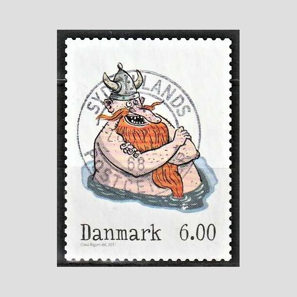 FRIMRKER DANMARK | 2011 - AFA 1682 - Vintereventyr - 6,00 Kr. flerfarvet - Alm. god gennemsnitskvalitet - Stemplet (Photo eksempel)