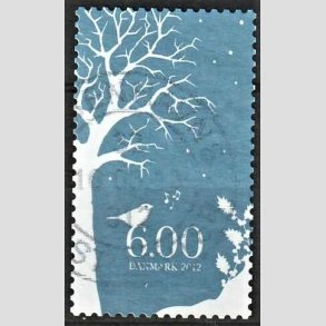 FRIMRKER DANMARK | 2012 - AFA 1721 - Vinter - 6,00 kr. flerfarvet - Alm. god gennemsnitskvalitet - Stemplet (Photo eksempel)