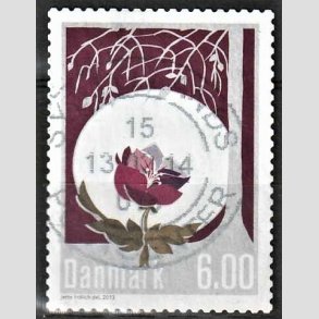 FRIMRKER DANMARK | 2013 - AFA 1756 - Vinterstemning - 6,00 Kr. flerfarvet - Alm. god gennemsnitskvalitet - Stemplet (Photo eksempel)