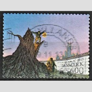 FRIMRKER DANMARK | 2013 - AFA 1751 - H. C. Andersen - 6,00 Kr. flerfarvet - Alm. god gennemsnitskvalitet - Stemplet (Photo eksempel)