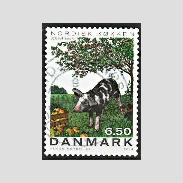 FRIMRKER DANMARK | 2014 - AFA 1764 - Nordisk kkken - 6,50 Kr. flerfarvet - Alm. god gennemsnitskvalitet - Stemplet (Photo eksempel)