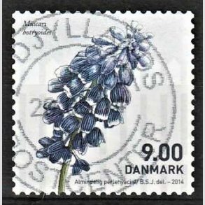FRIMRKER DANMARK | 2014 - AFA 1767 - Forrsblomster - 9,00 Kr. flerfarvet - Alm. god gennemsnitskvalitet - Stemplet (Photo eksempel)