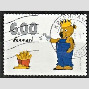 FRIMRKER DANMARK | 2011 - AFA 1668 - Brne-tv - 6,00 Kr. - Alm. god gennemsnitskvalitet - Stemplet (Photo eksempel)