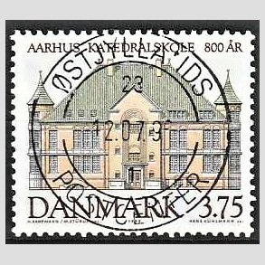 FRIM�RKER DANMARK | 1995 - AFA 1084 - Aahus Katedralskole 800 �r - 3,75 Kr. flerfarvet - Pragt Stemplet