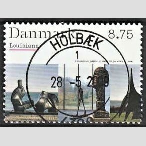 FRIM�RKER DANMARK | 2008 - AFA 1541 - Kunstmuseet Louisiana - 8,75 Kr. flerfarvet - Pragt Stemplet Holb�k