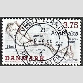FRIM�RKER DANMARK | 1995 - AFA 1086 - Dansk sm��er - 3,75 Kr. flerfarvet - Pragt Stemplet
