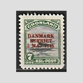 FRIMRKER GRNLAND | 1945 - AFA 19 - AMERIKANER UDGAVEN 