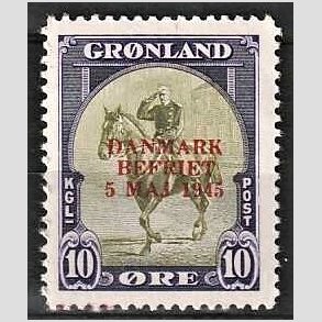 FRIMRKER GRNLAND | 1945 - AFA 20a - AMERIKANER UDGAVEN 